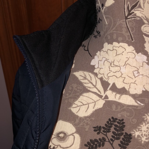 Lands End Navy Blue Liner Zip Jacket L - Picture 7 of 14
